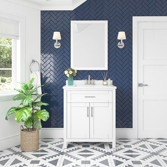 [CLEARANCE] OVE Decors Tahoe White 30” Bathroom Vanity [BASE ONLY]