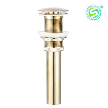 Icarus Drain Pop - Brushed Gold Without Overflow