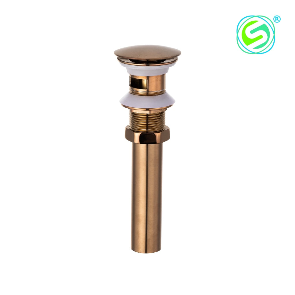 Icarus Drain Pop - Brushed Rose Gold Without Overflow