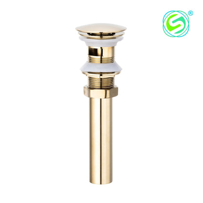 Icarus Drain Pop - Brushed Gold With Overflow