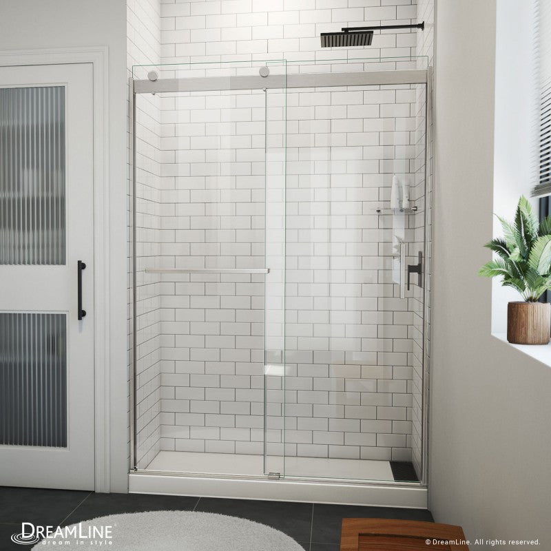 Sapphire-V Semi-Frameless Double Sliding Shower Door