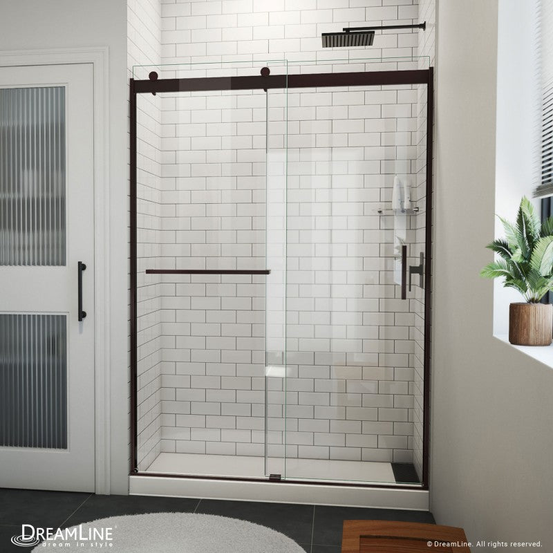 Sapphire-V Semi-Frameless Double Sliding Shower Door