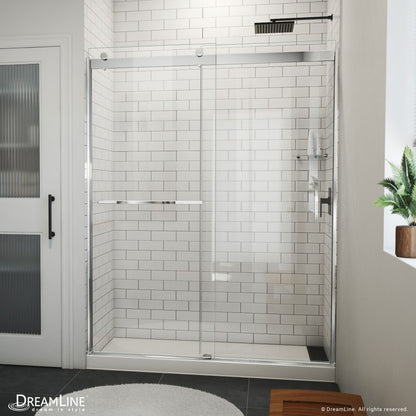 Sapphire-V Semi-Frameless Double Sliding Shower Door