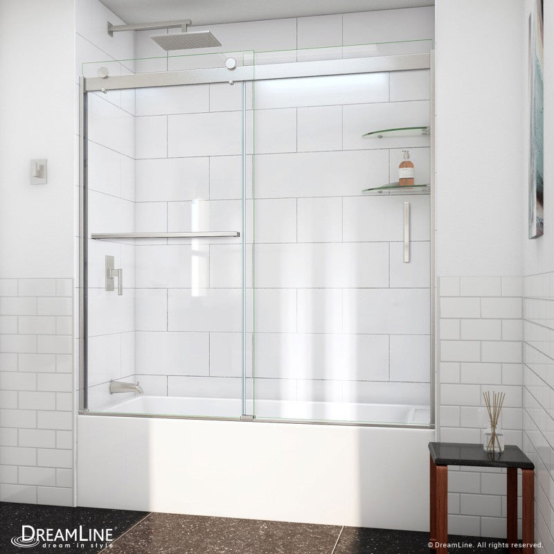 Sapphire-V Semi-Frameless Double Sliding Shower Door