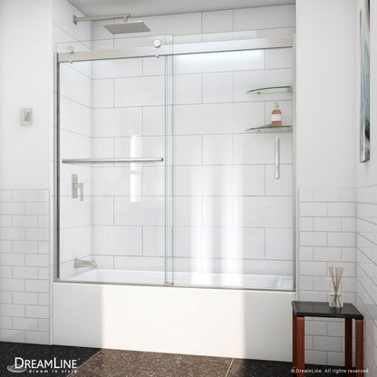 Sapphire-V Semi-Frameless Double Sliding Shower Door
