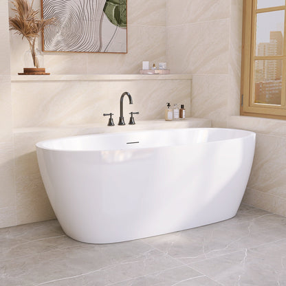 Freestanding Bathtub – Glossy White – Nerine