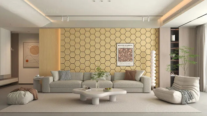 Wood Hexagon MDF Acoustic Interior Decorative Wall Panel