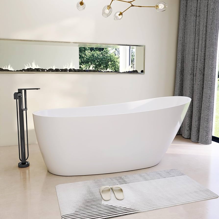 Freestanding Bathtub – Glossy White – Onda