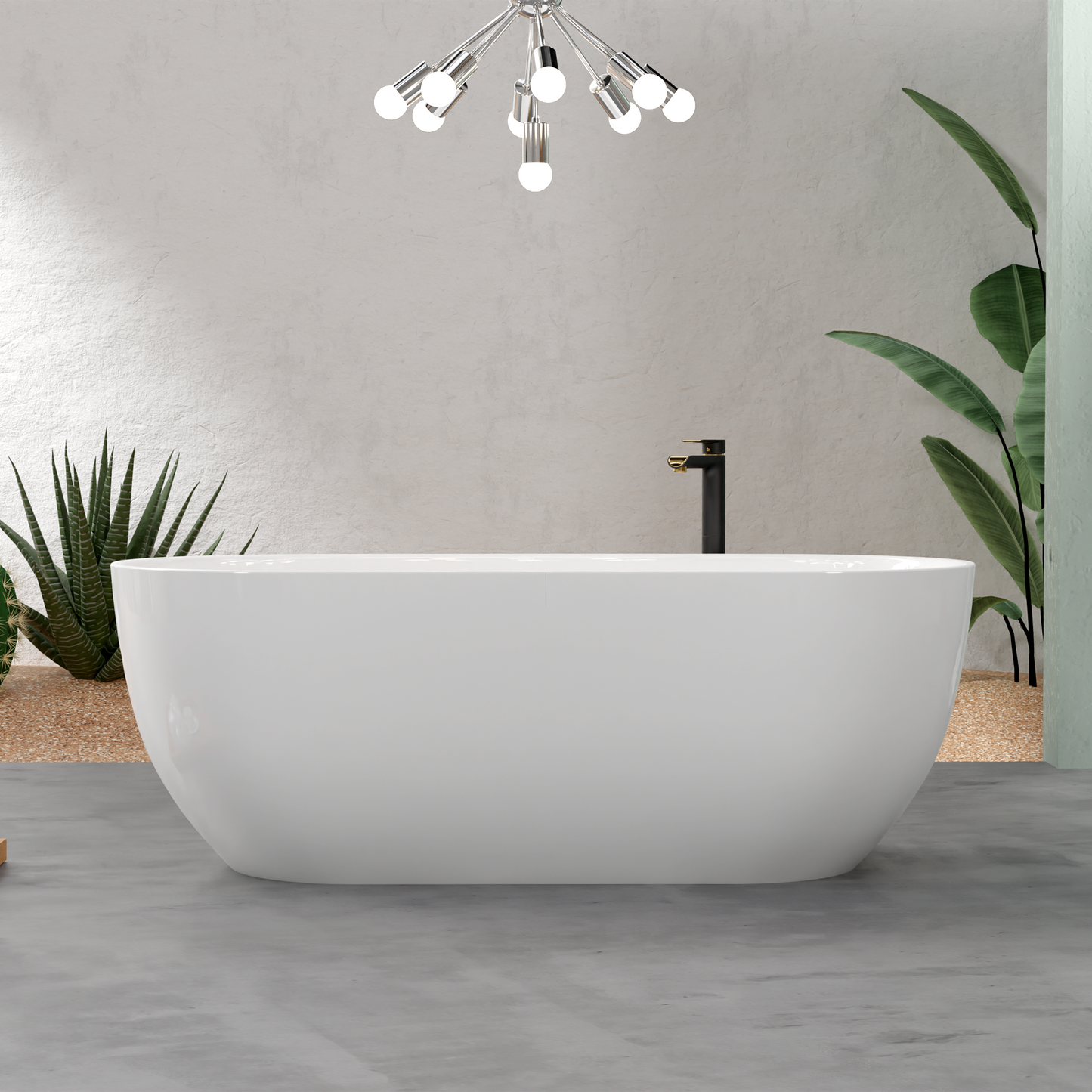 Freestanding Bathtub – Glossy White – Talia