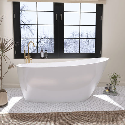 Freestanding Bathtub – Glossy White – Onda