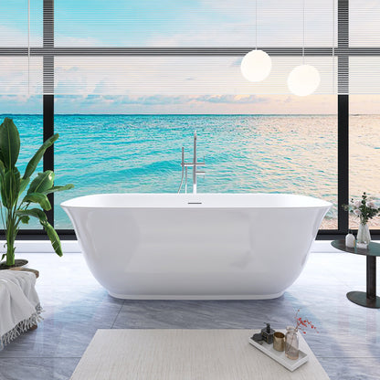 Freestanding Bathtub – Glossy White – Riva