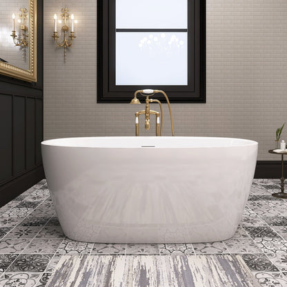 Freestanding Bathtub – Glossy White – Marea