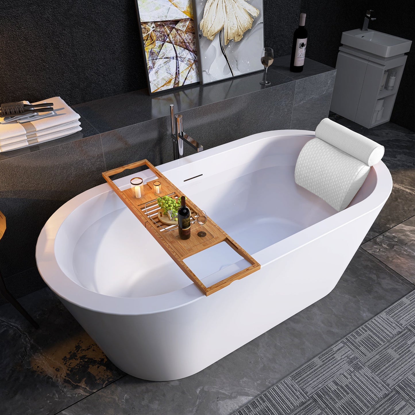 Freestanding Bathtub – Glossy White – Vesna