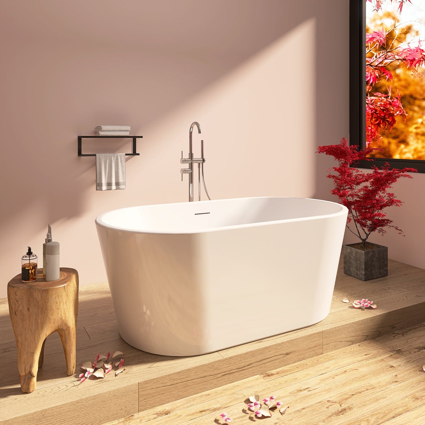 Freestanding Bathtub – Glossy White – Sorella