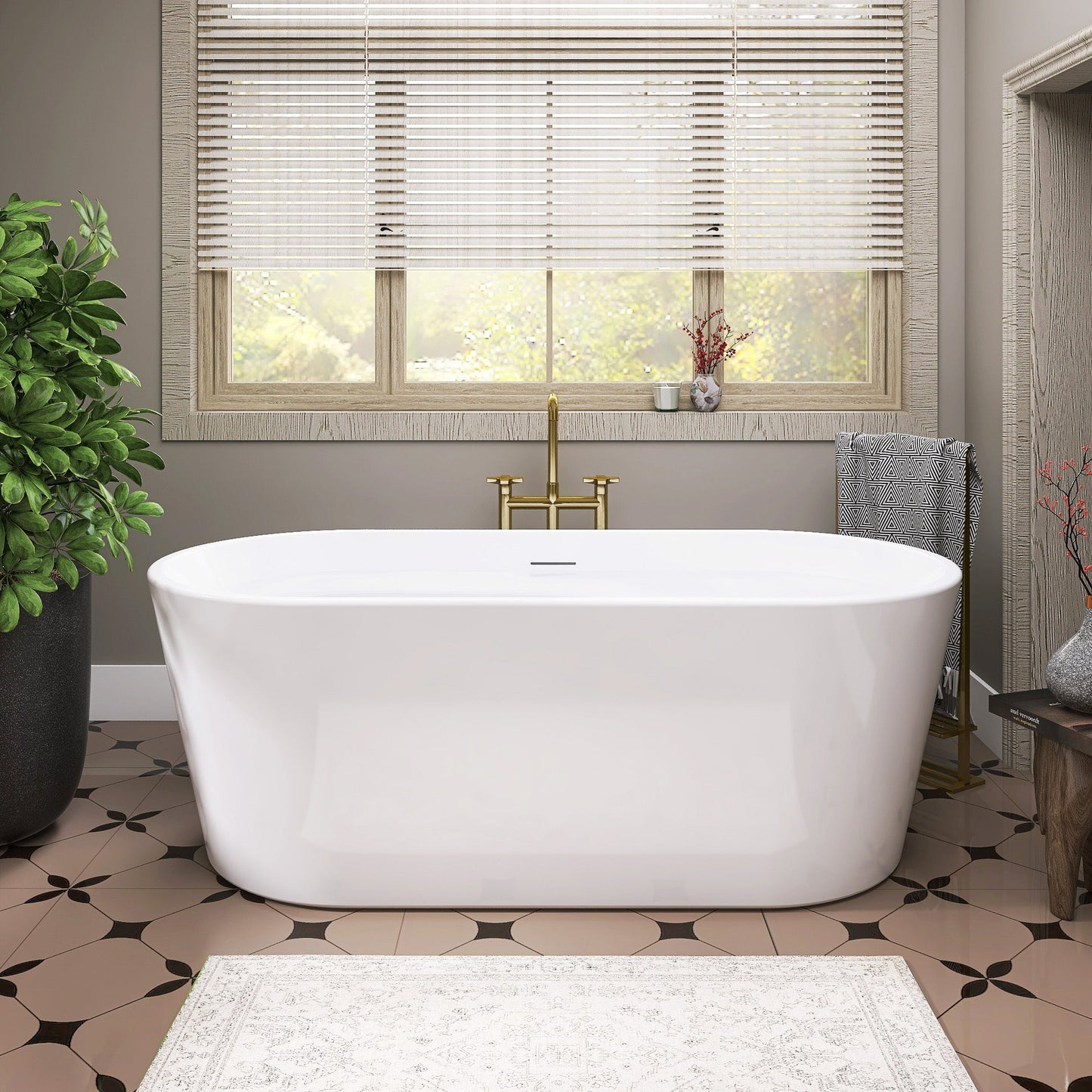 Freestanding Bathtub – Glossy White – Nima