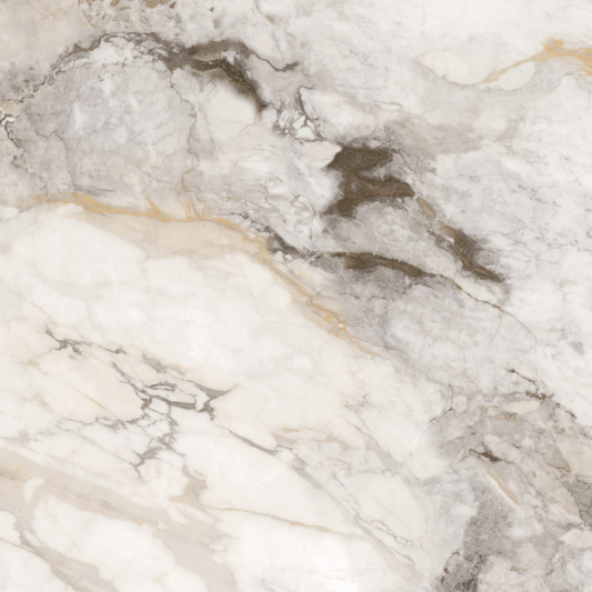 Amber Calacatta Printed Surface Quartz Slab