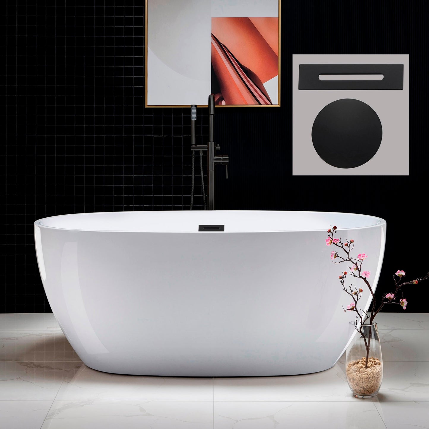 Aerie 59" Freestanding Bathtub