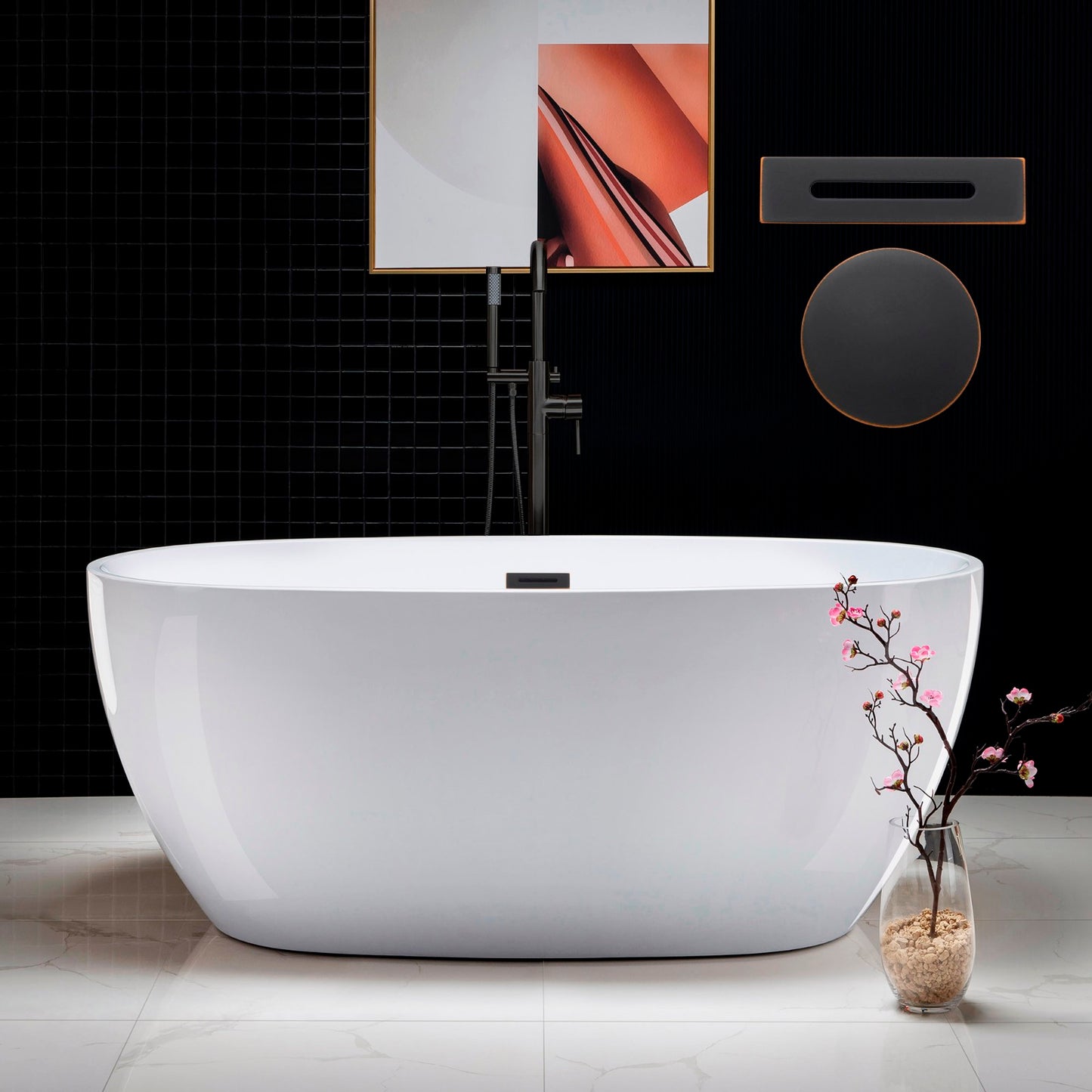 Aerie 59" Freestanding Bathtub