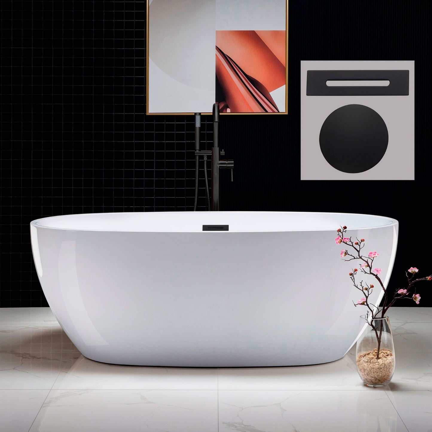 Aerie 67" Freestanding Bathtub