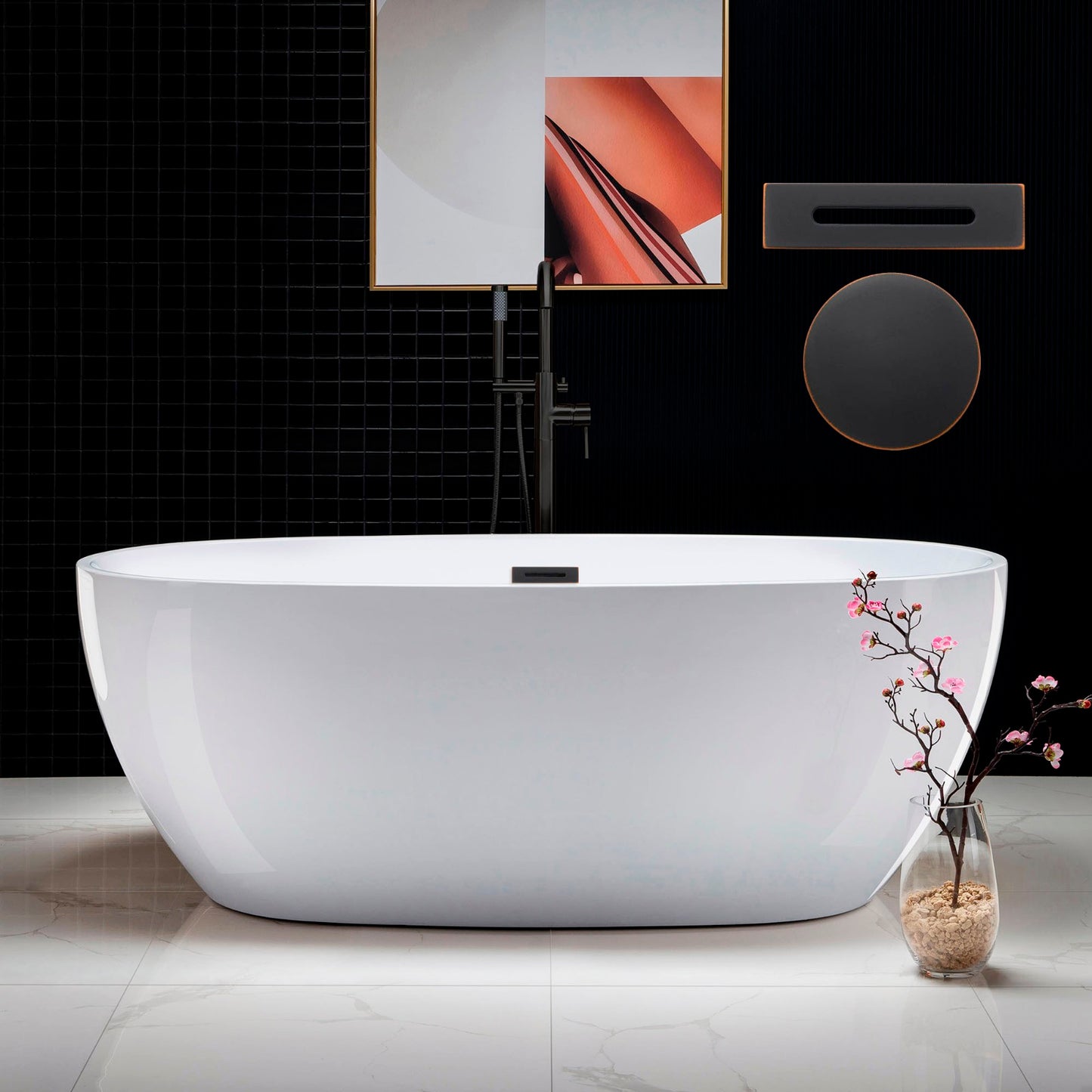 Aerie 67" Freestanding Bathtub