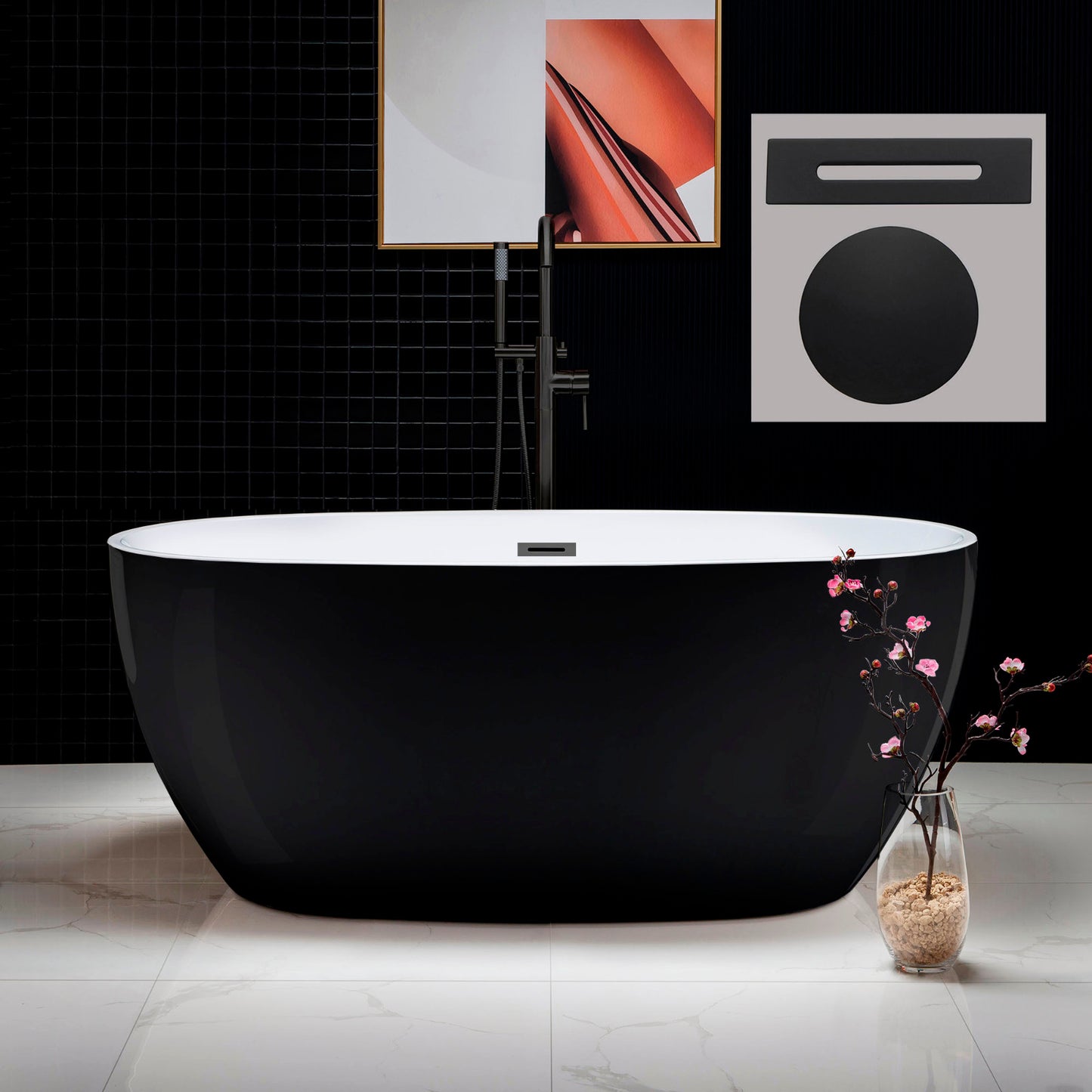 Aerie 59" Freestanding Bathtub