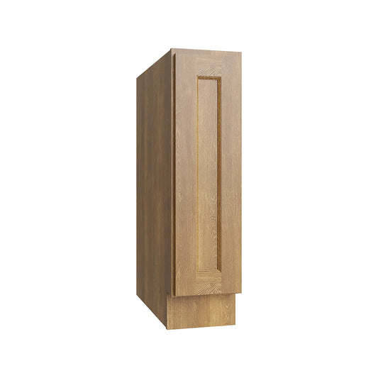 RTA 9"W Kitchen Base Cabinet with Full Height Door in Brooklyn Fawn