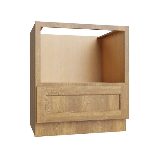 RTA 24"W Kitchen Microwave Base Cabinet with One Drawer in Brooklyn Fawn