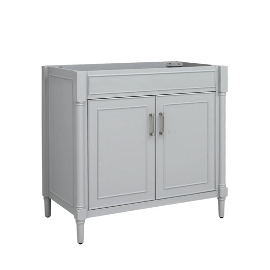 Bristol 36" Freestanding Bathroom Vanity with Stone Top and Vitreous China Undermount Sink