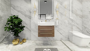 Bethany 30" Wall Mounted Vanity With Reinforced Acrylic Sink