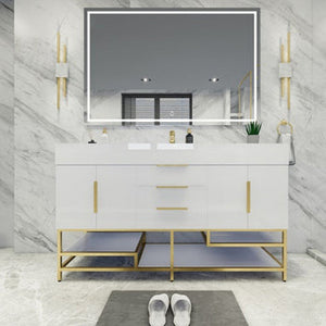 Bethany 60" Freestanding Vanity With Reinforced Acrylic Sink