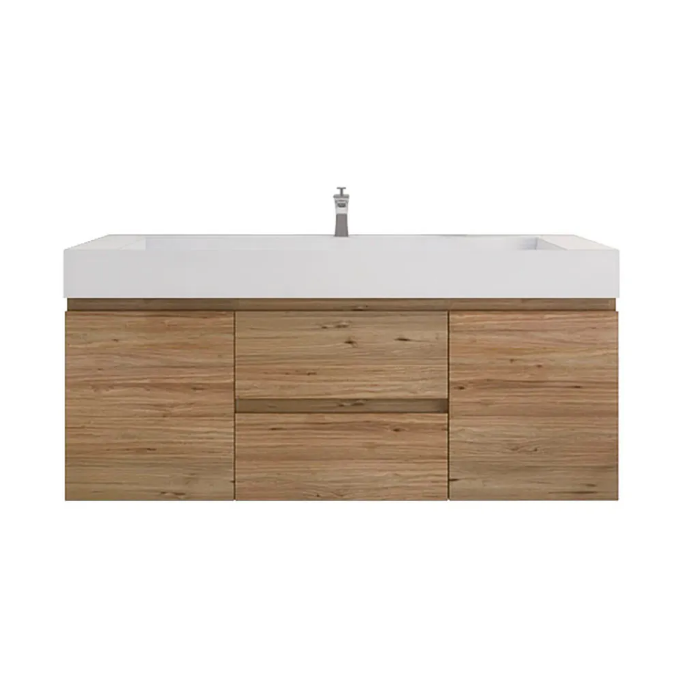 Monterey 60" Wall Mounted Bathroom Vanity with Acrylic Integrated Sink Top