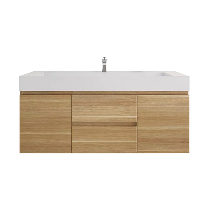 Monterey 60" Wall Mounted Bathroom Vanity with Acrylic Integrated Sink Top