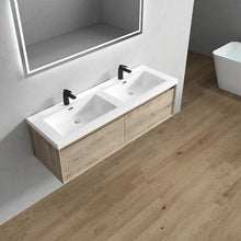Load image into Gallery viewer, Bella 60&quot; Wall Mounted Vanity With Reinforced Acrylic Top
