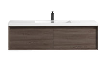 Load image into Gallery viewer, Bella 60&quot; Wall Mounted Vanity With Reinforced Acrylic Top
