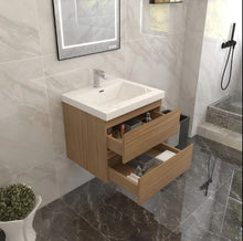 Load image into Gallery viewer, Bow 24&quot; Wall Mounted Vanity With Reinforced Acrylic Sink
