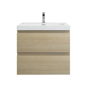 Bow 24" Wall Mounted Vanity With Reinforced Acrylic Sink