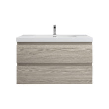 Load image into Gallery viewer, Bow 36&quot; Wall Mounted Vanity With Reinforced Acrylic Sink
