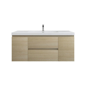 Bow 48" Wall Mounted Vanity With Reinforced Acrylic Sink