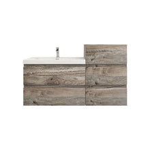 Load image into Gallery viewer, Bow 50&quot; Wall Mounted Vanity With Reinforced Acrylic Sink W/Small Side Cabinet
