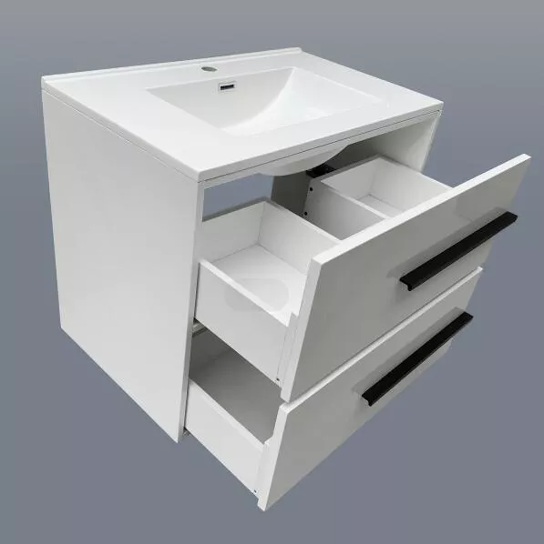 Cecilia Thermofoil 30" Wall Mounted Bathroom Vanity