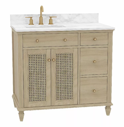 Ronnie 36" Freestanding Bathroom Vanity with Quartz Top