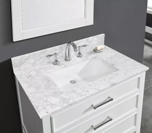Load image into Gallery viewer, Carrara White Marble Vanity Top
