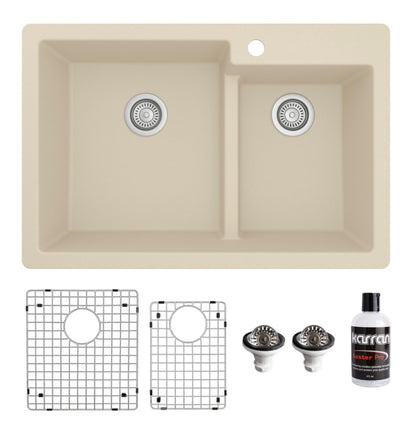 Essence 33" Quartz Composite Top Mount Kitchen Sink