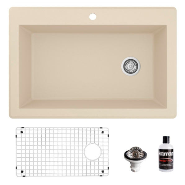 Essence 33" Quartz Composite Top Mount Kitchen Sink