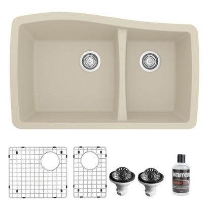 Tidal 34" Quartz Composite Undermount Kitchen Sink