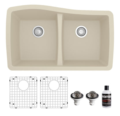 Tidal 34" Quartz Composite Undermount Kitchen Sink