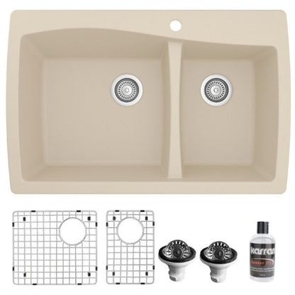 Tidal 34" Quartz Composite Top Mount Kitchen Sink