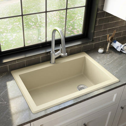 Essence 33" Quartz Composite Top Mount Kitchen Sink