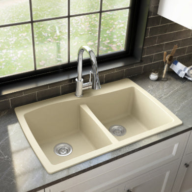 Tidal 34" Quartz Composite Top Mount Kitchen Sink