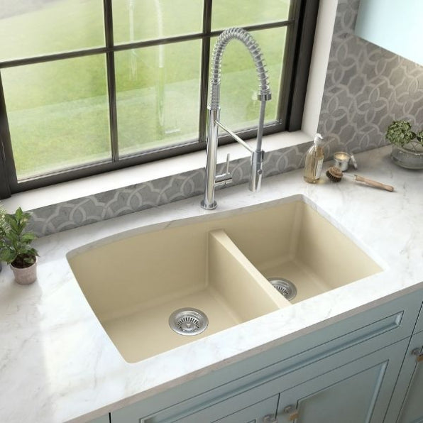 Tidal 34" Quartz Composite Undermount Kitchen Sink